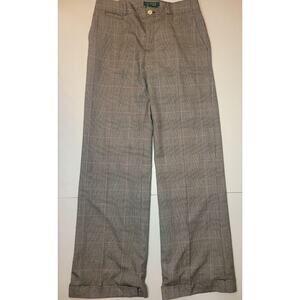 Lauren Ralph Lauren Andover 100% Wool Pants Lined Sz 2 Wide Leg Academia Preppy